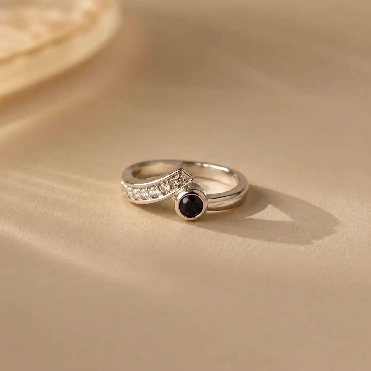 Celeste Sapphire Wave Ring