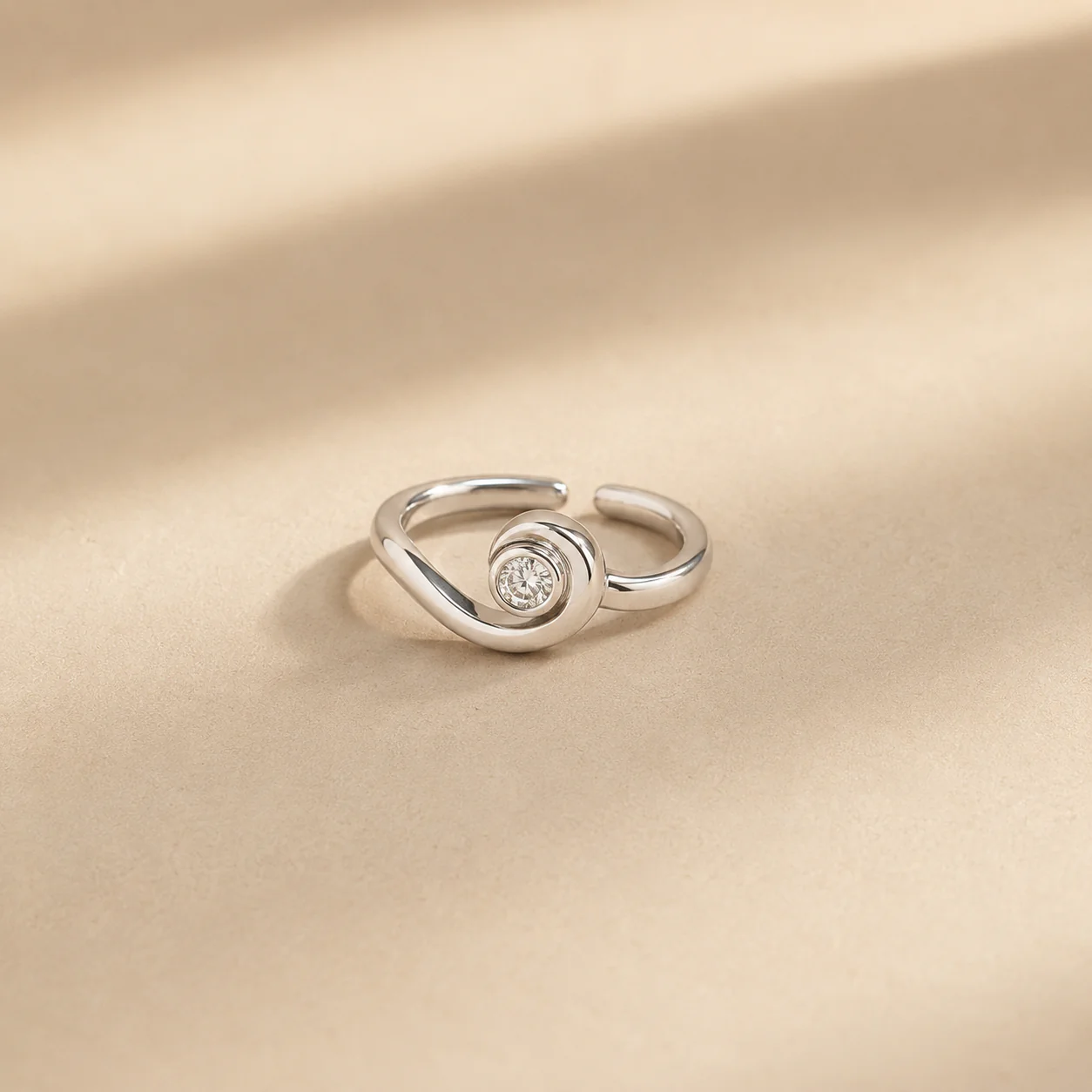 Celeste Spiral Open Ring