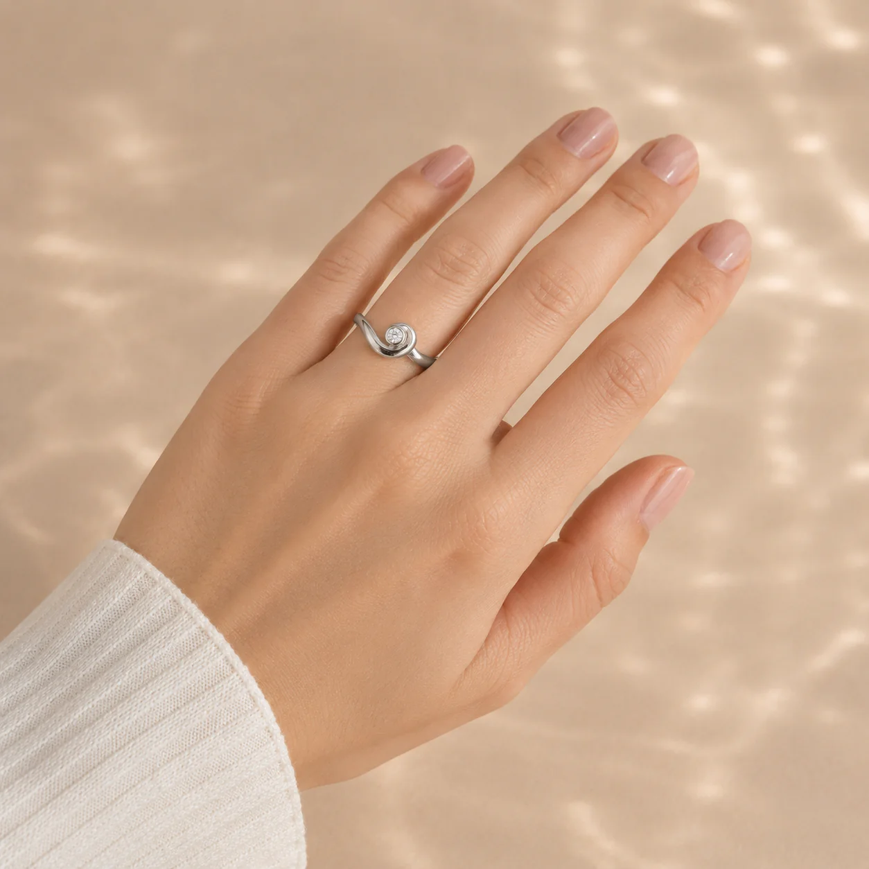 Celeste Spiral Open Ring - Image 4