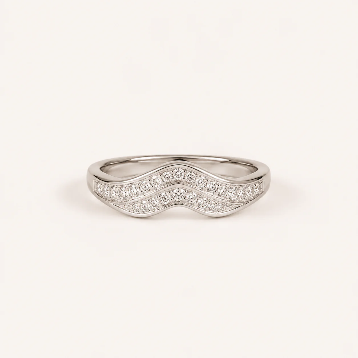 Celeste Wave CZ Ring - Image 3