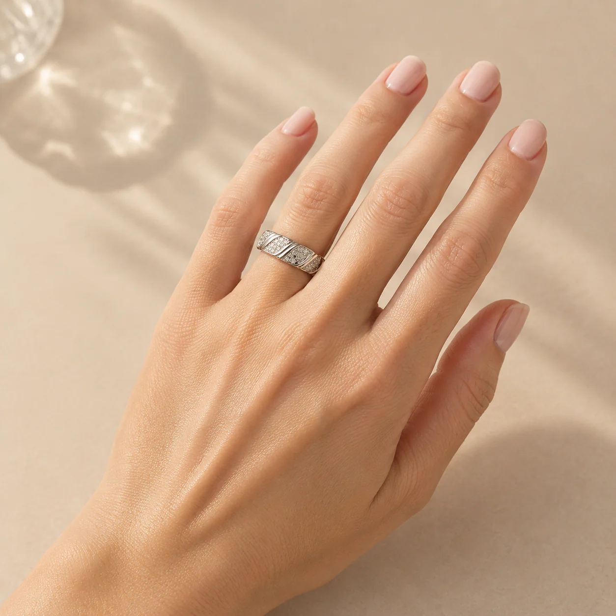 Celeste Wave Pave Ring - Image 4