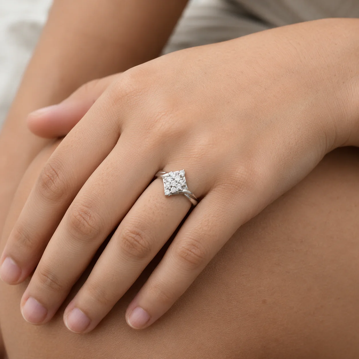 Celestia Cluster CZ Ring - Image 4