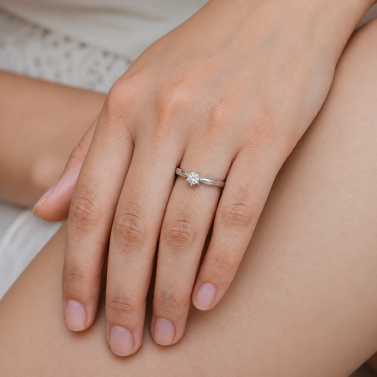 Celestia Solitaire Ring - Image 5