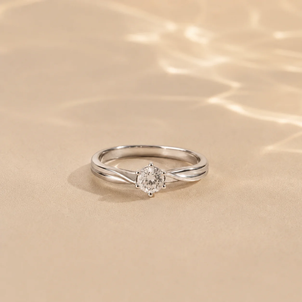Celestia Twist Solitaire Ring - Image 2