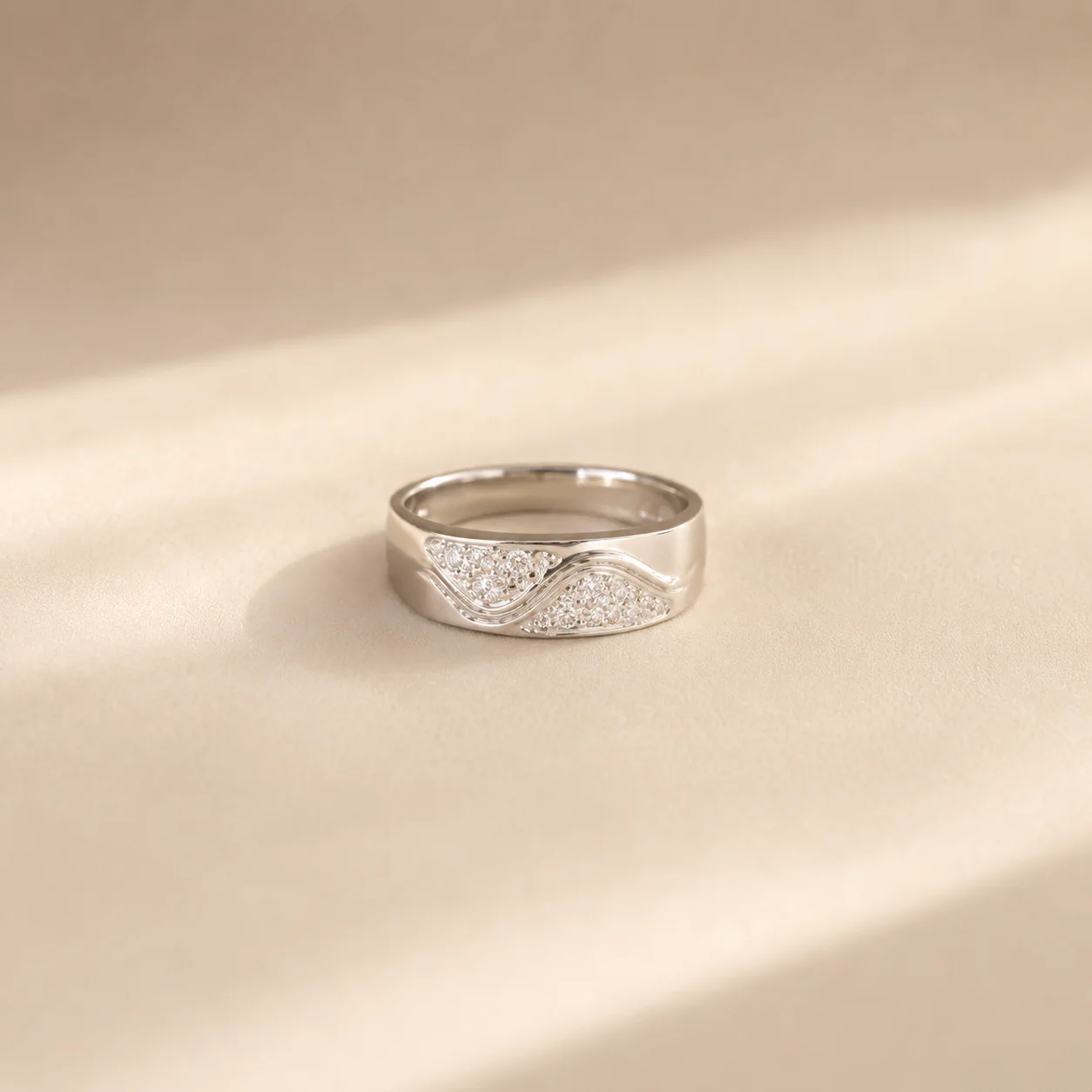 Celestia Wave CZ Ring