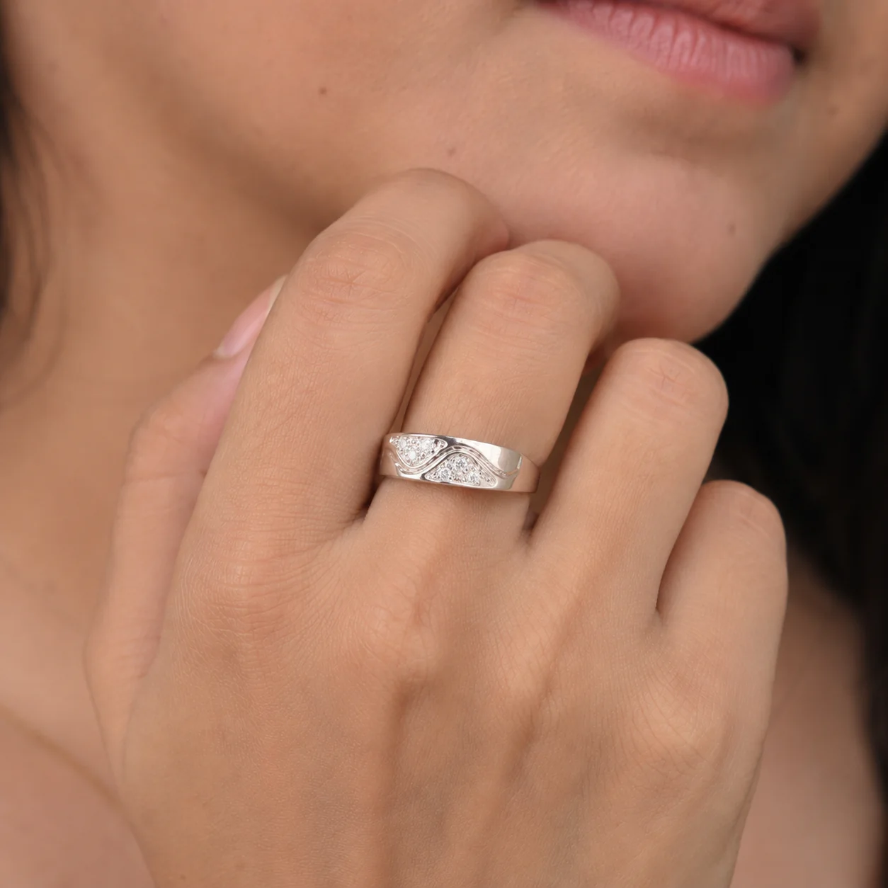 Celestia Wave CZ Ring - Image 2