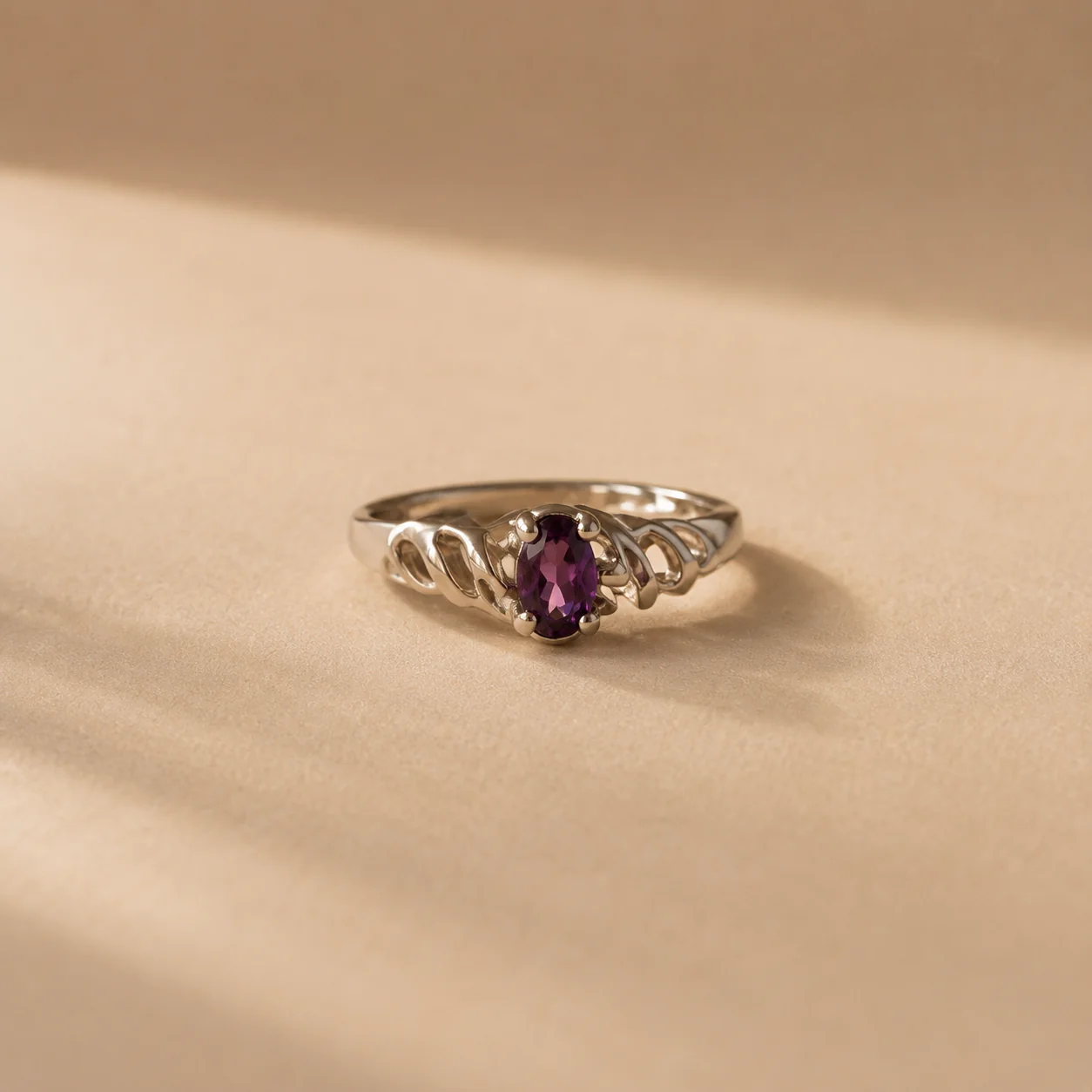 Celestial Amethyst Weave Ring - Image 2