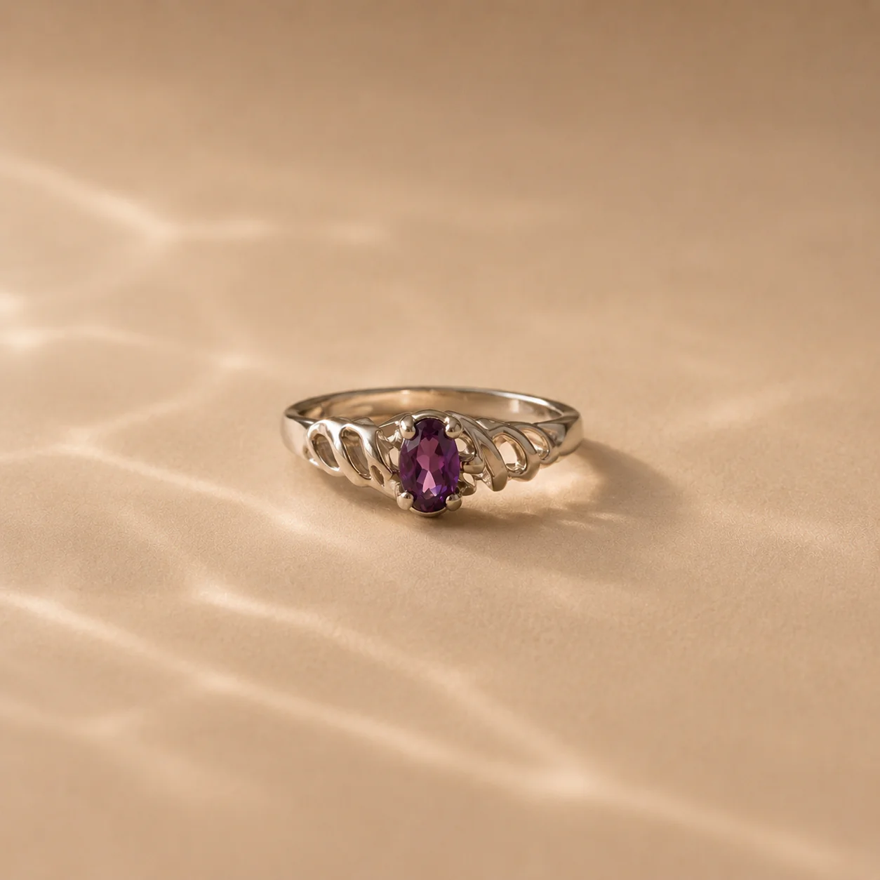 Celestial Amethyst Weave Ring - Image 3