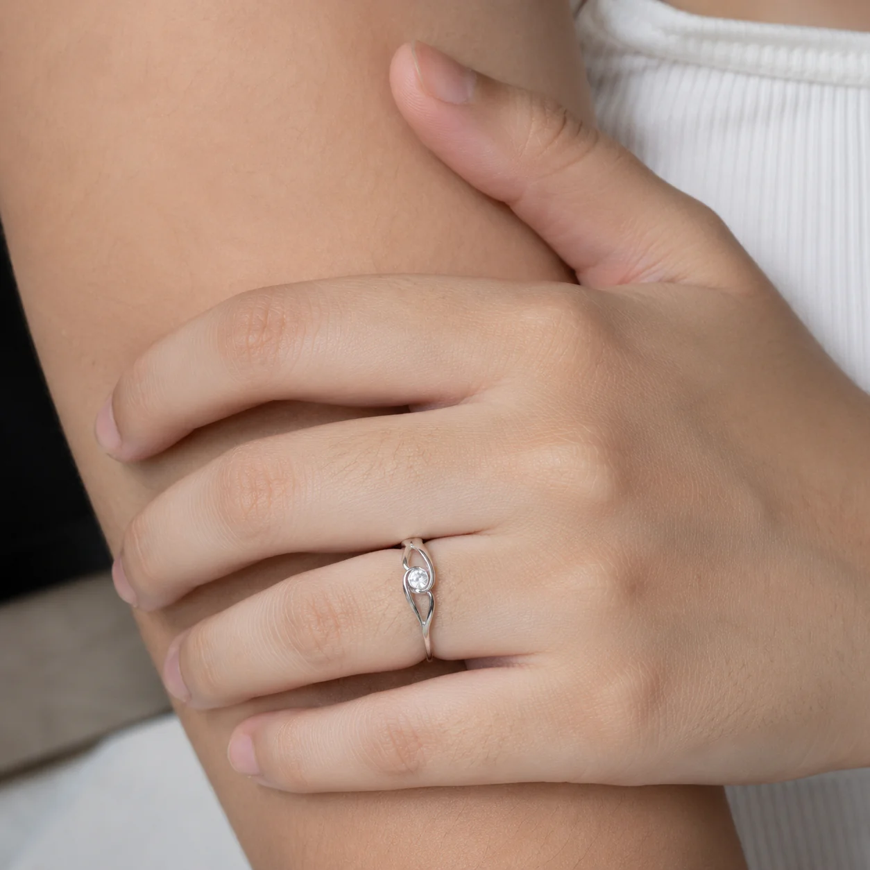 Celestial Orbit Solitaire Ring - Image 3