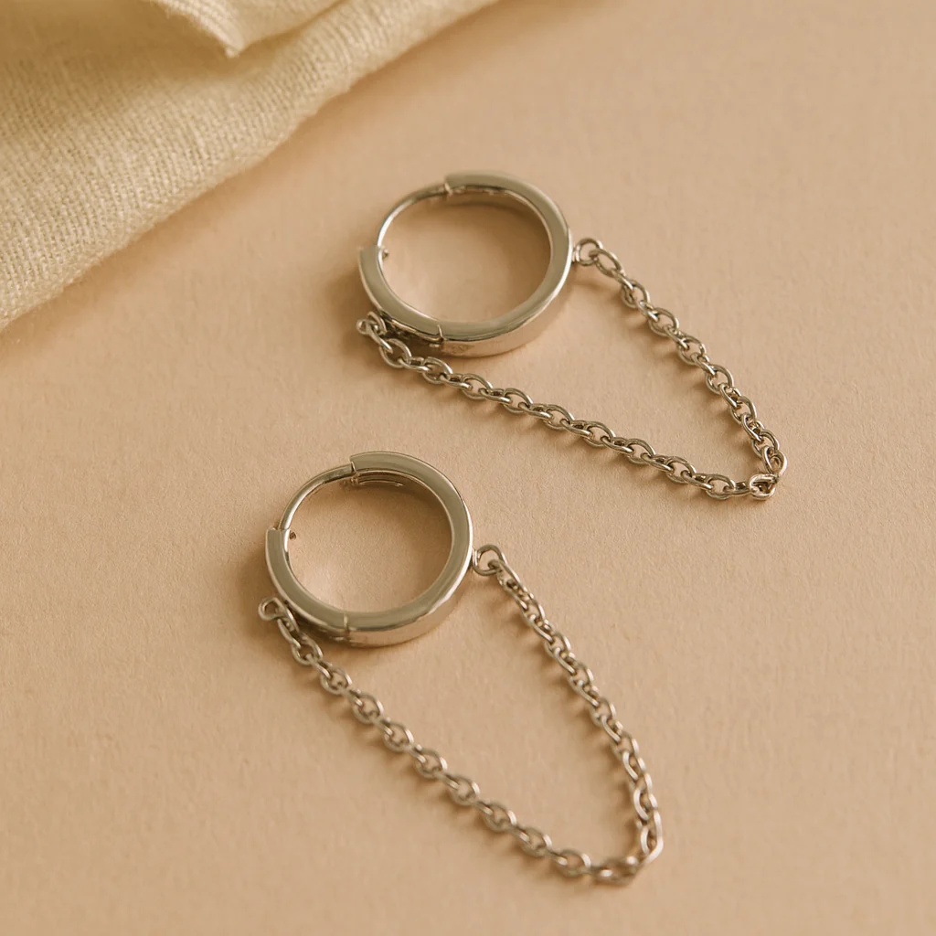 Chained Small Huggie - Image 4
