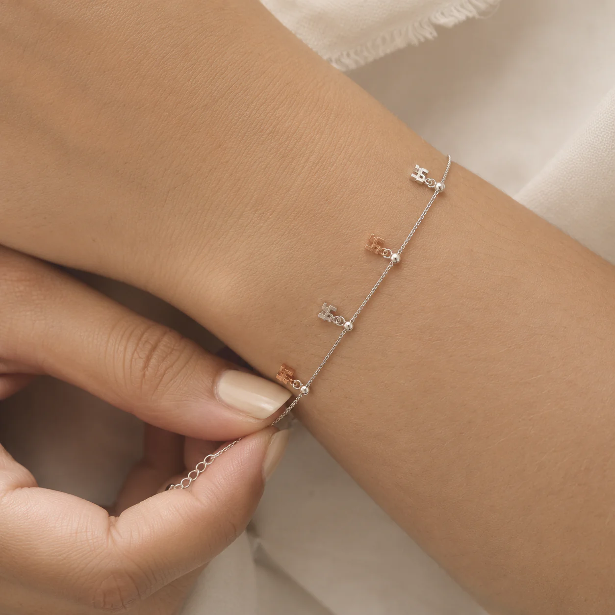 Charm Cross Bracelet - Image 5
