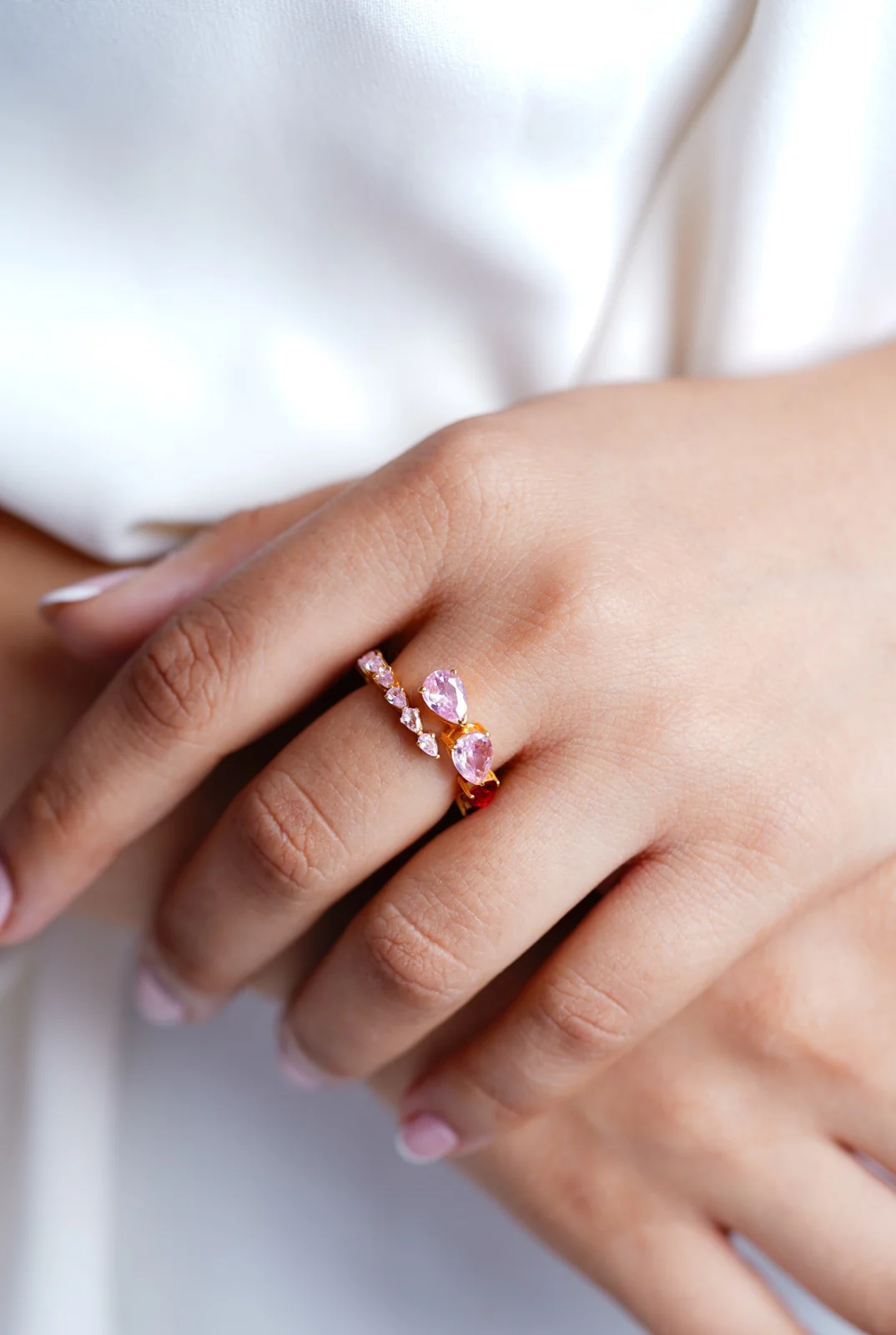 Cherry Blossom Eternity Ring - Image 2