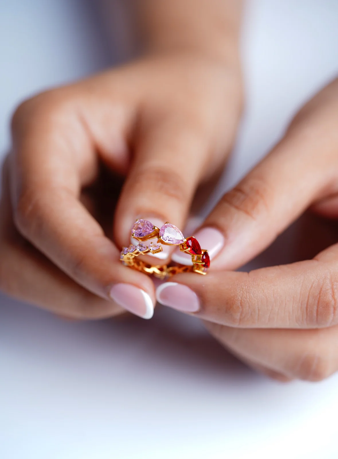 Cherry Blossom Eternity Ring - Image 3
