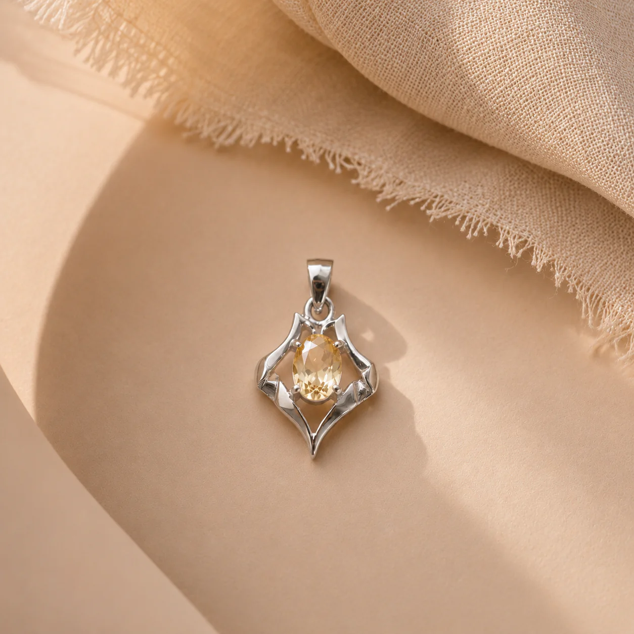 Citrine Oval Charm - Image 2