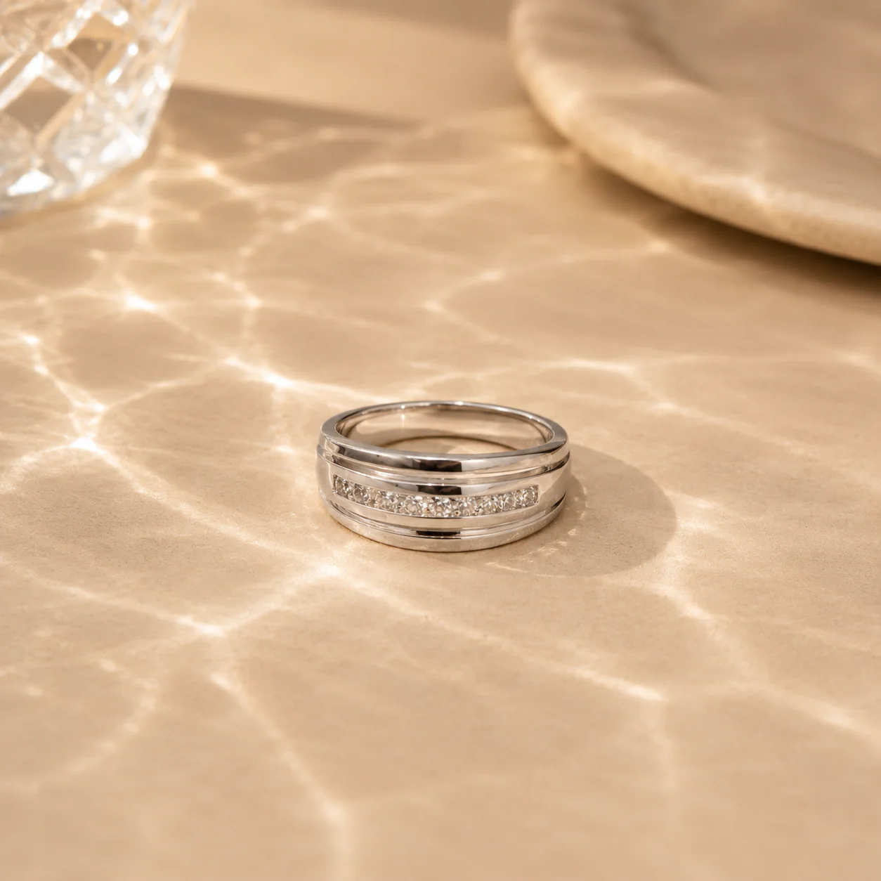 Classic CZ Band Ring - Image 3