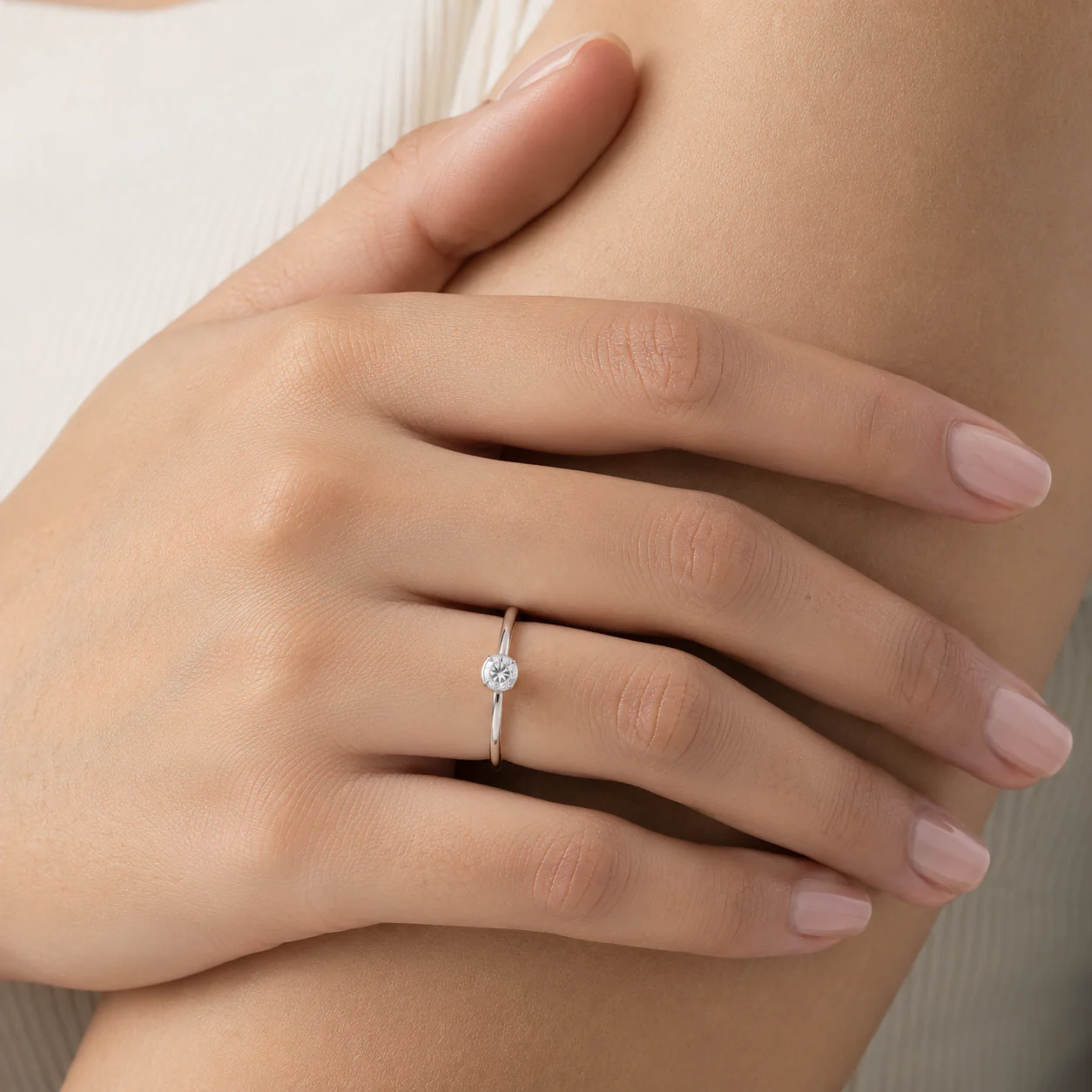 Classic Solitaire CZ Ring - Image 2