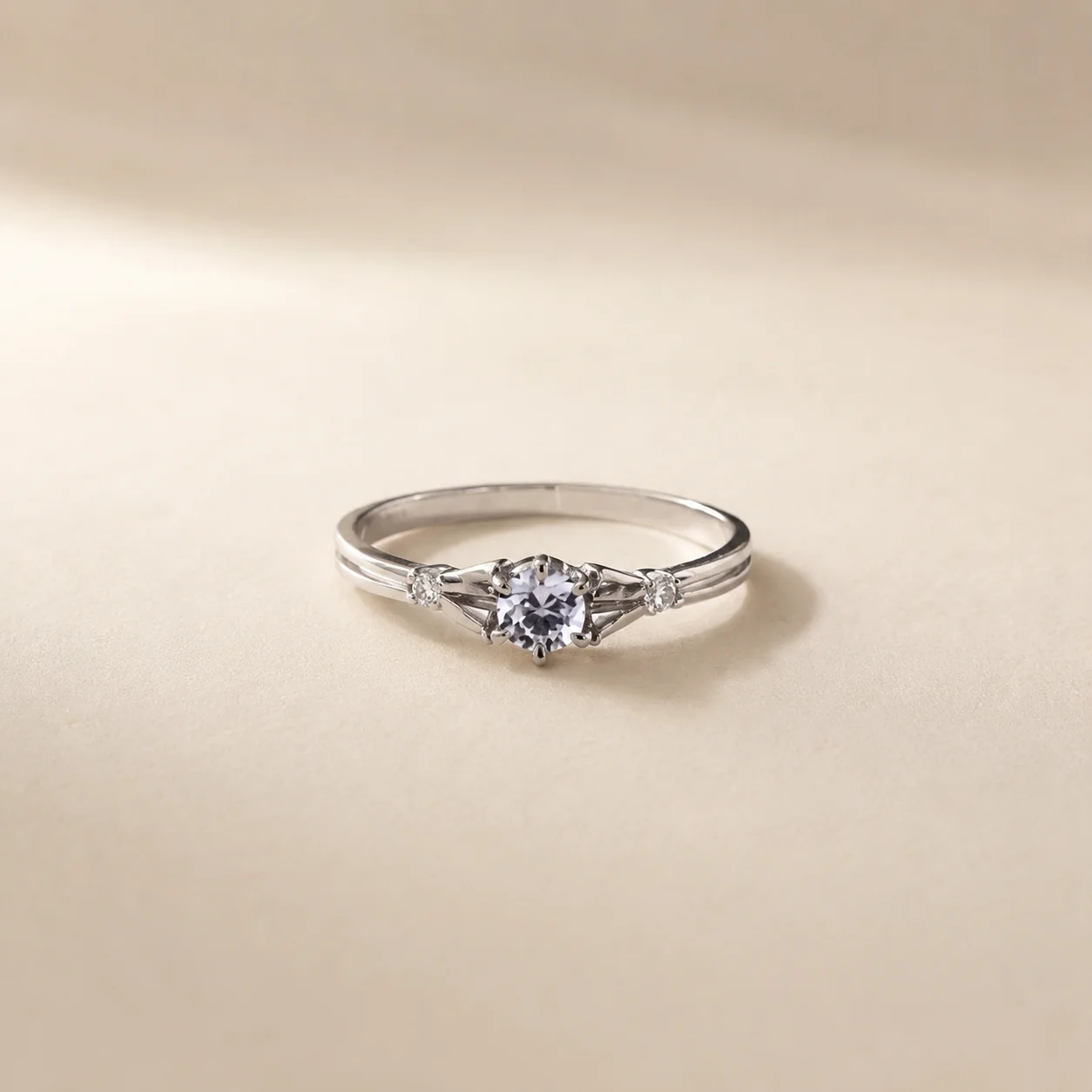 Classic Three Stone CZ Ring