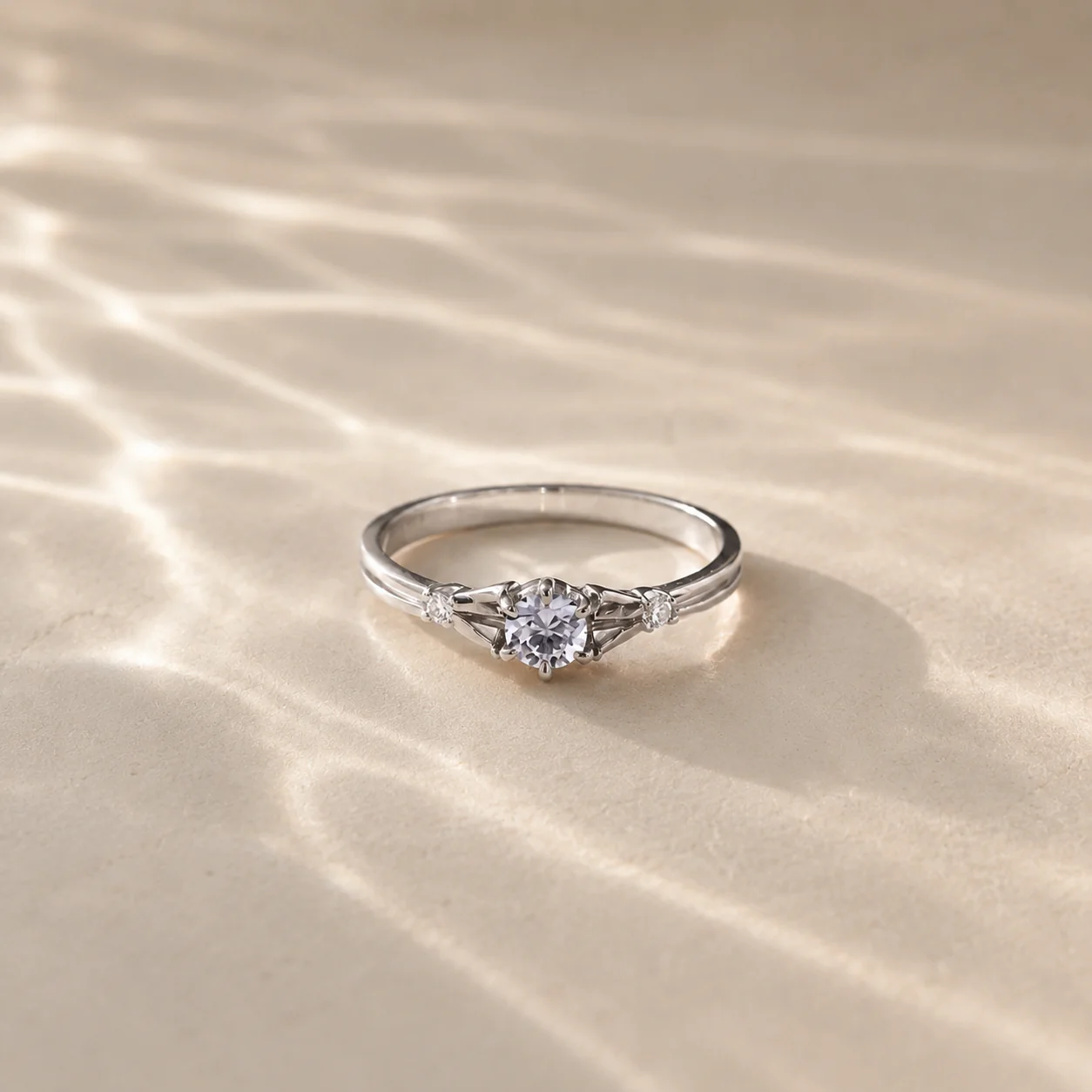 Classic Three Stone CZ Ring - Image 3