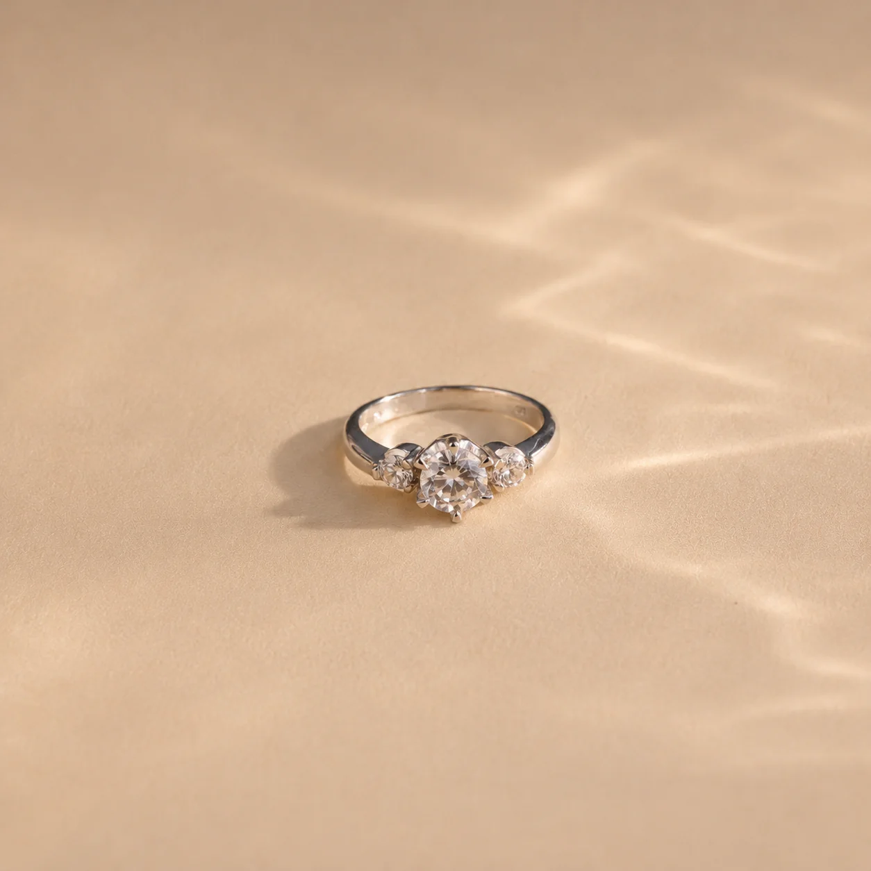 Classic Three Stone Engagement Ring - Image 2