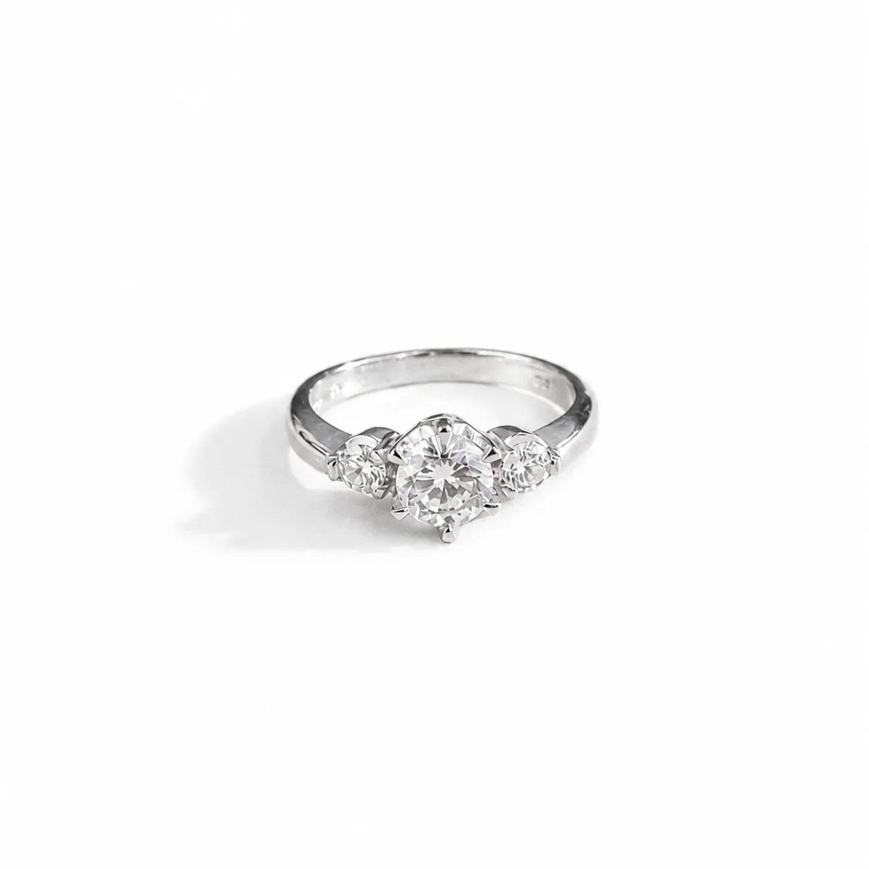 Classic Three Stone Engagement Ring - Image 3