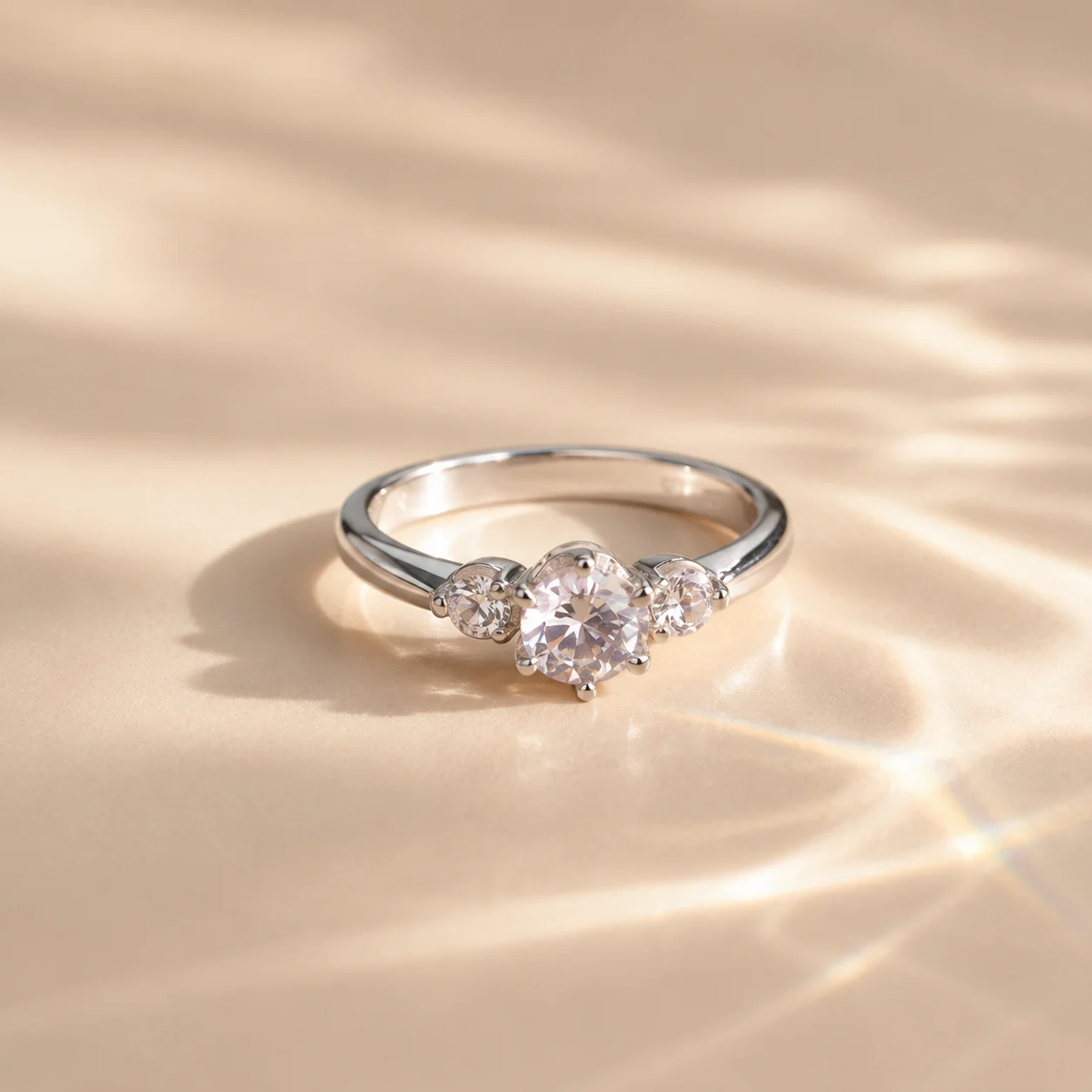 Classic Three Stone Engagement Ring - Image 4