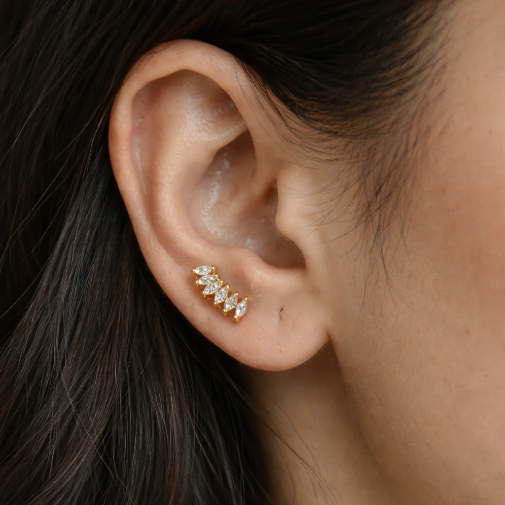 Climber Diamond Studs