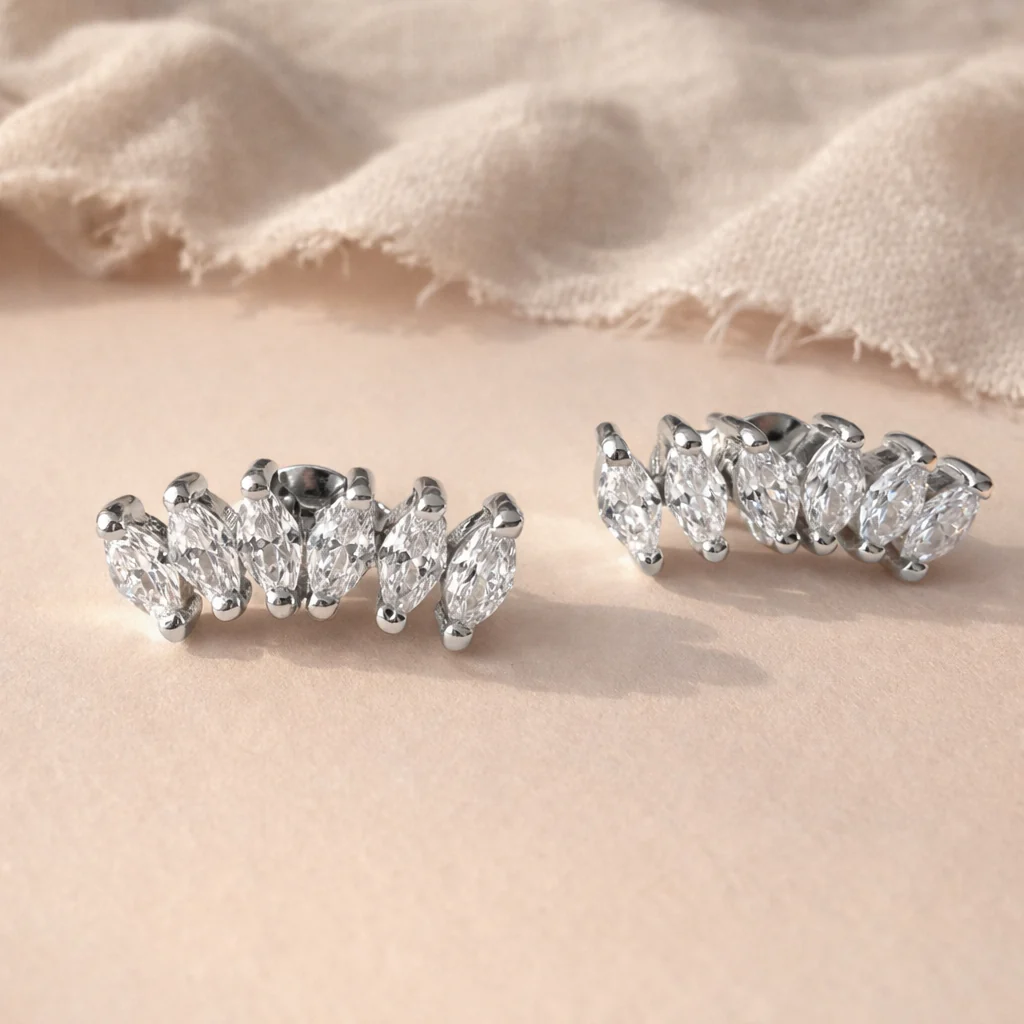 Climber Diamond Studs - Image 2