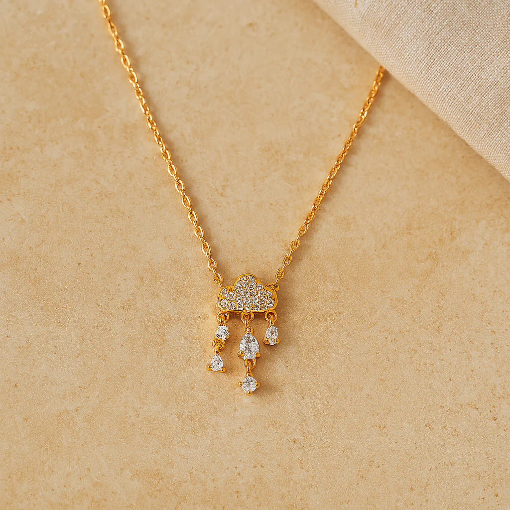 Cloud Drop Necklace - Image 2