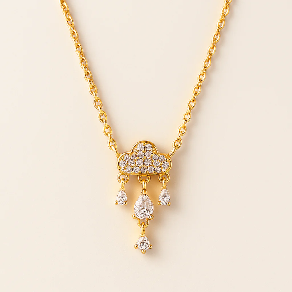 Cloud Drop Necklace - Image 3