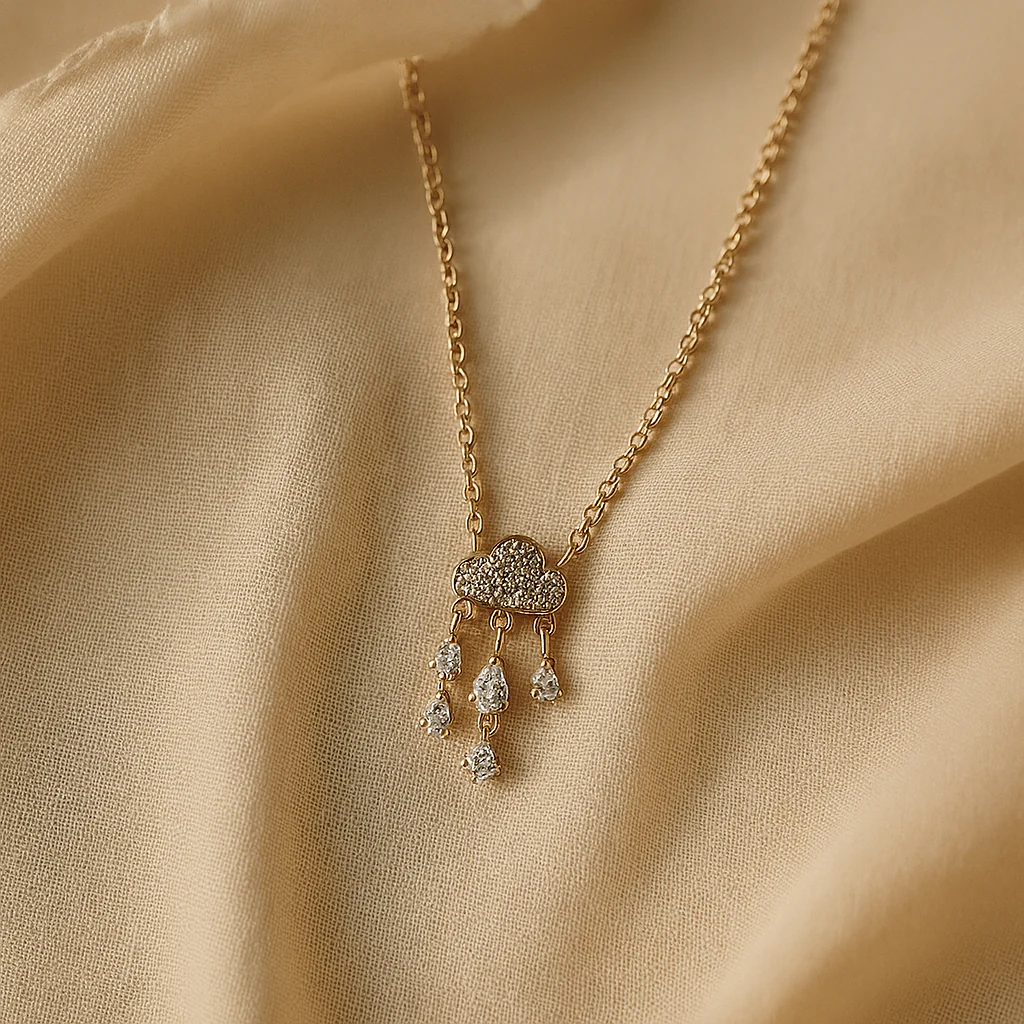Cloud Drop Necklace - Image 5