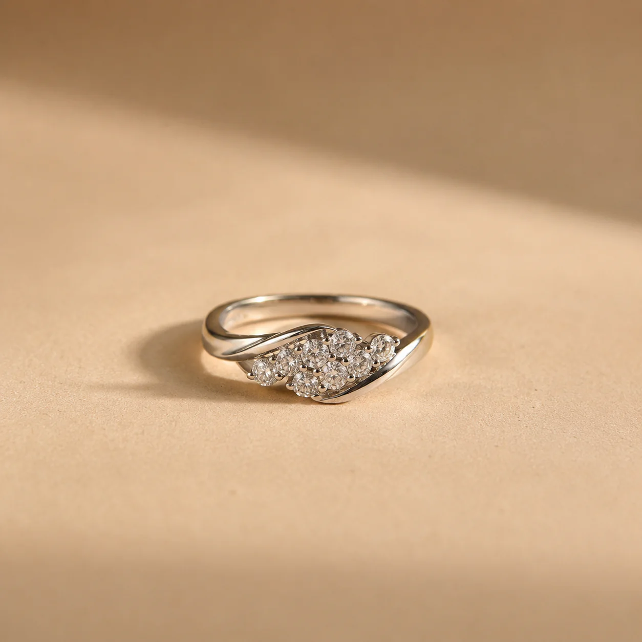 Cluster Leaf CZ Ring - Image 2