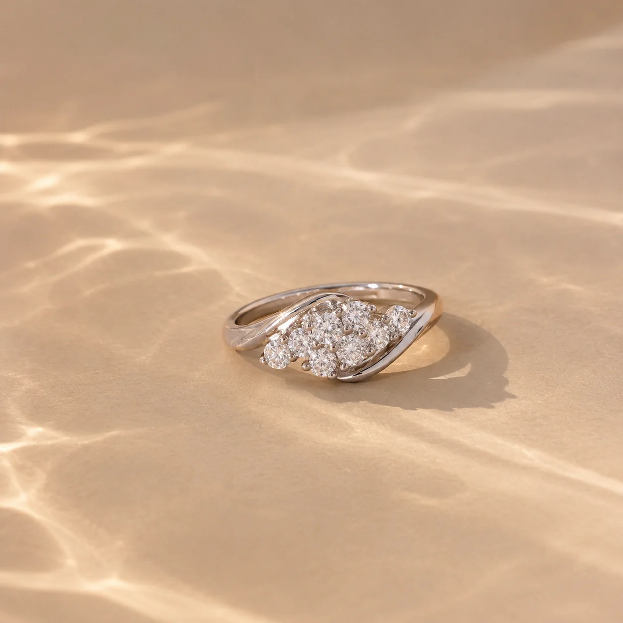Cluster Leaf CZ Ring - Image 3