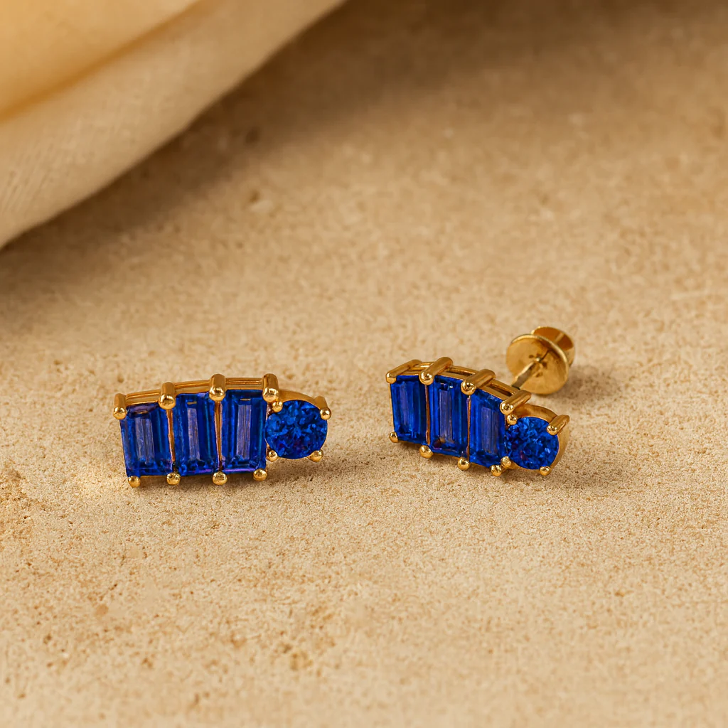 Cobalt Line Studs - Image 5