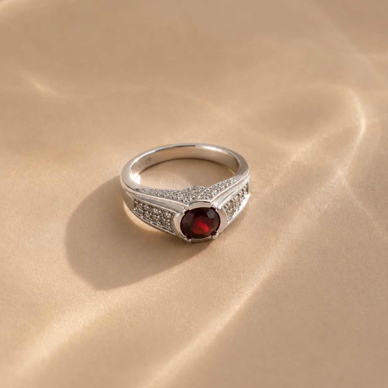 Crimson Crown Ring