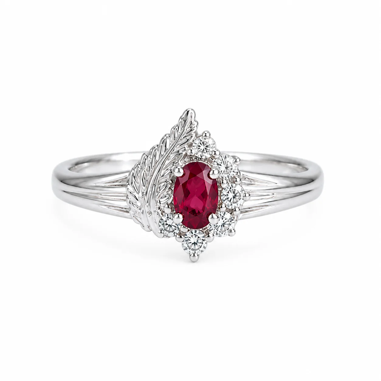 Crimson Feather Ring - Image 5