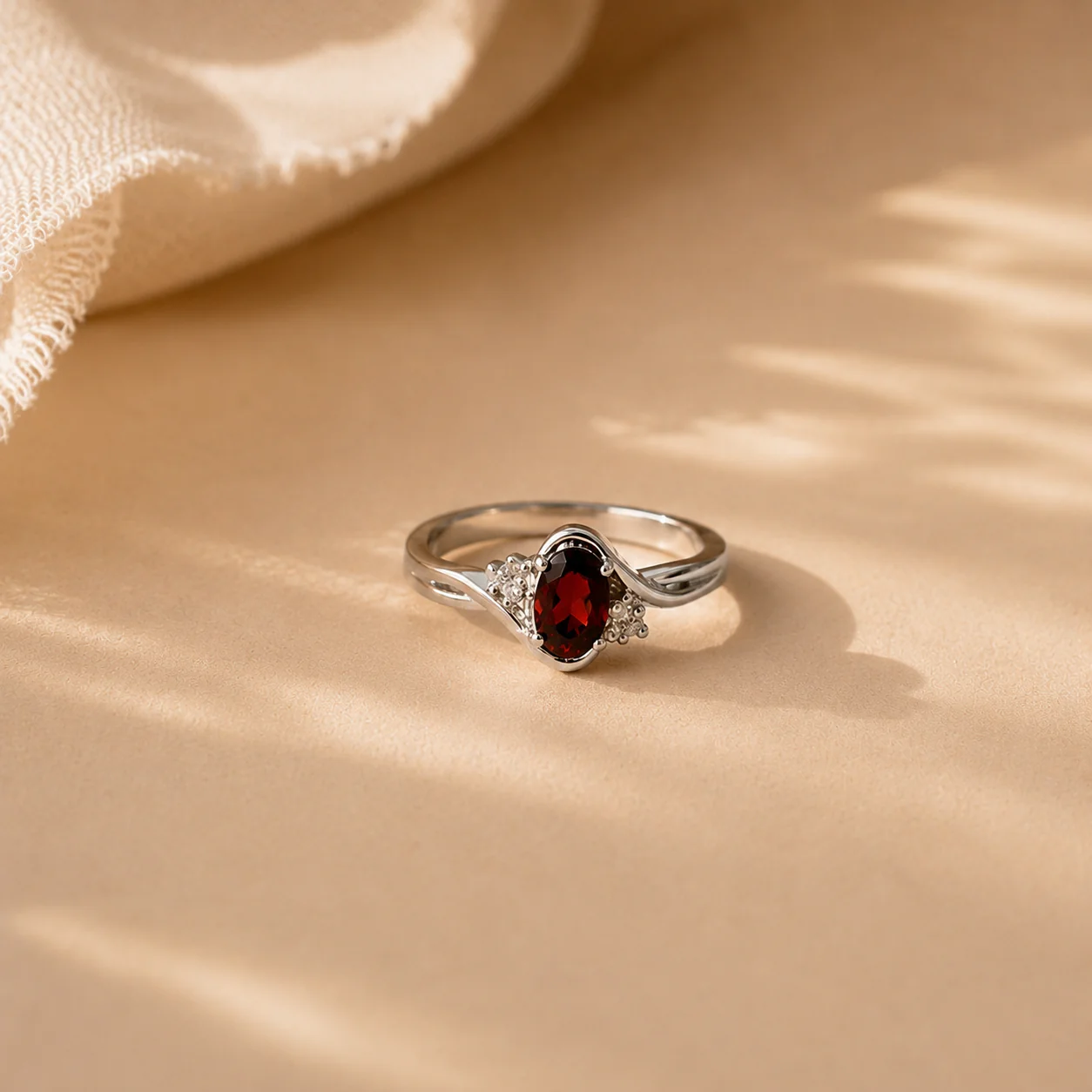 Crimson Grace Garnet Ring - Image 2