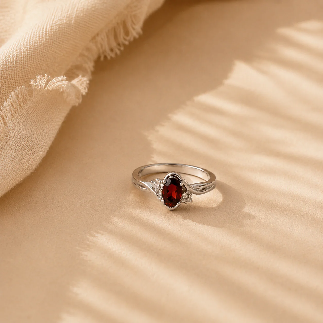 Crimson Grace Garnet Ring - Image 3