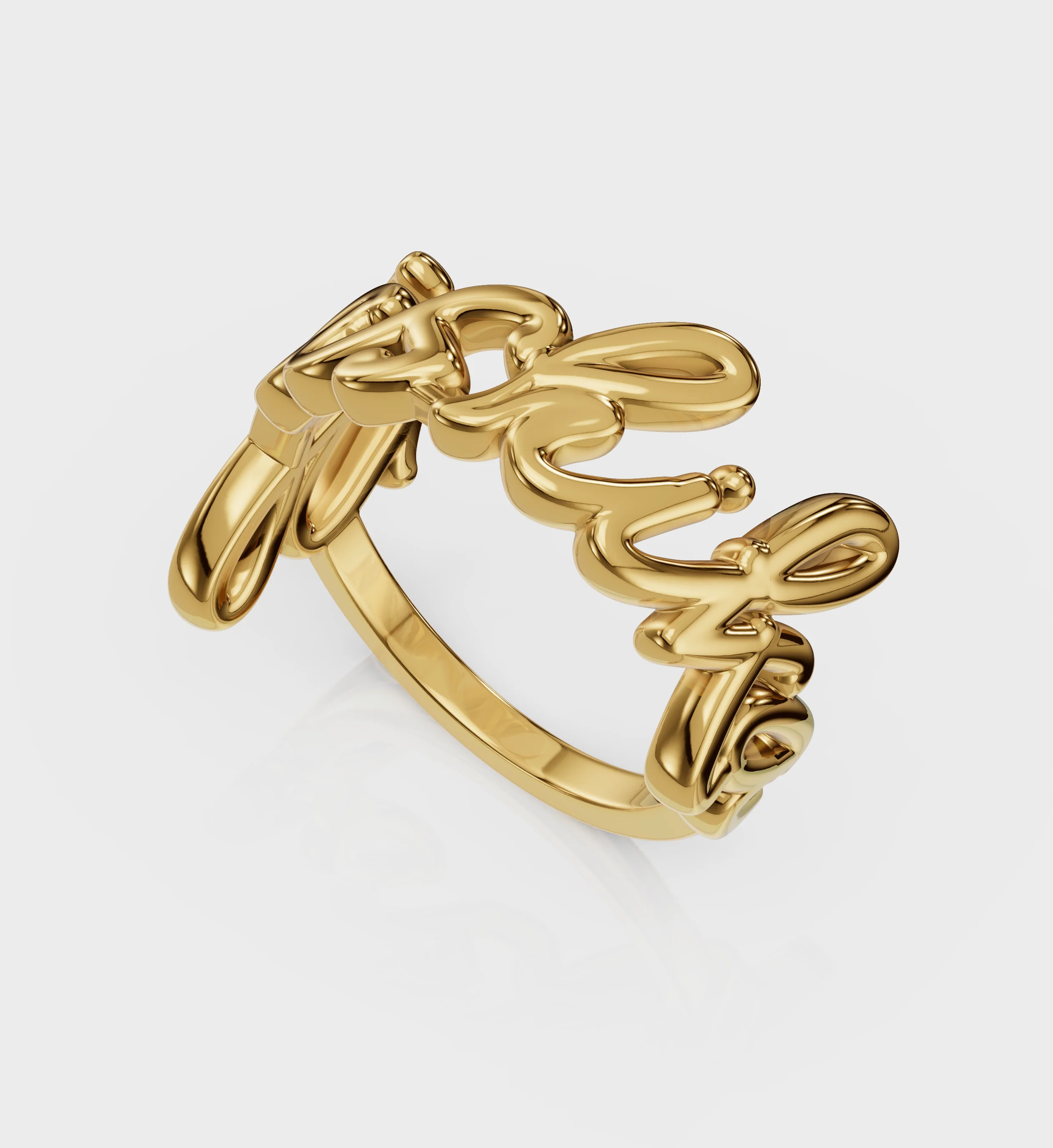 Cursive Name Ring - Image 4
