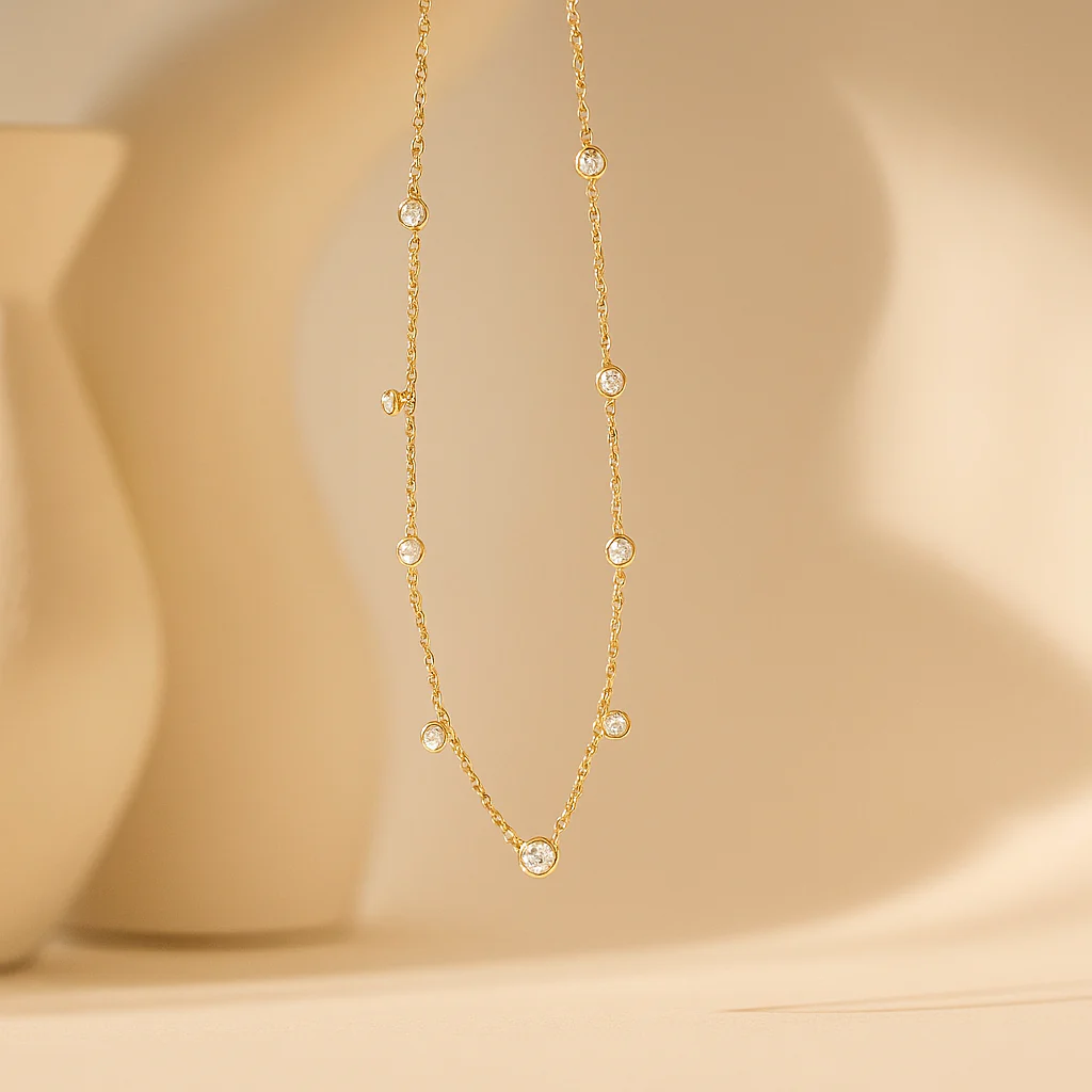 Delicate Diamond Necklace - Image 3