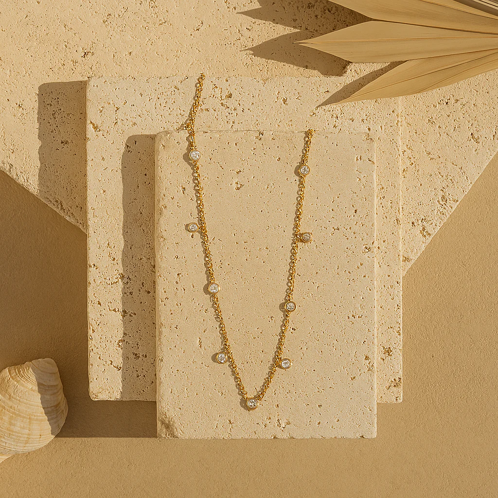 Delicate Diamond Necklace - Image 5