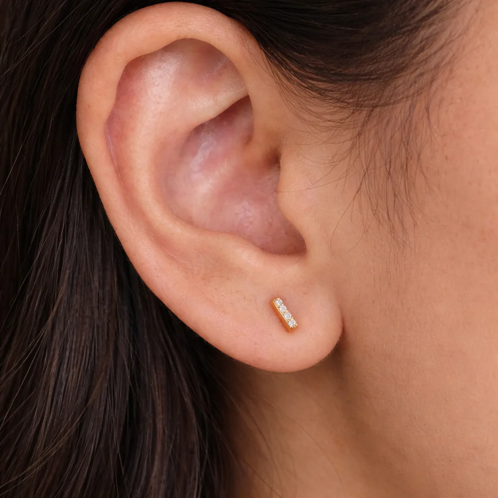 Diamond Bar Studs