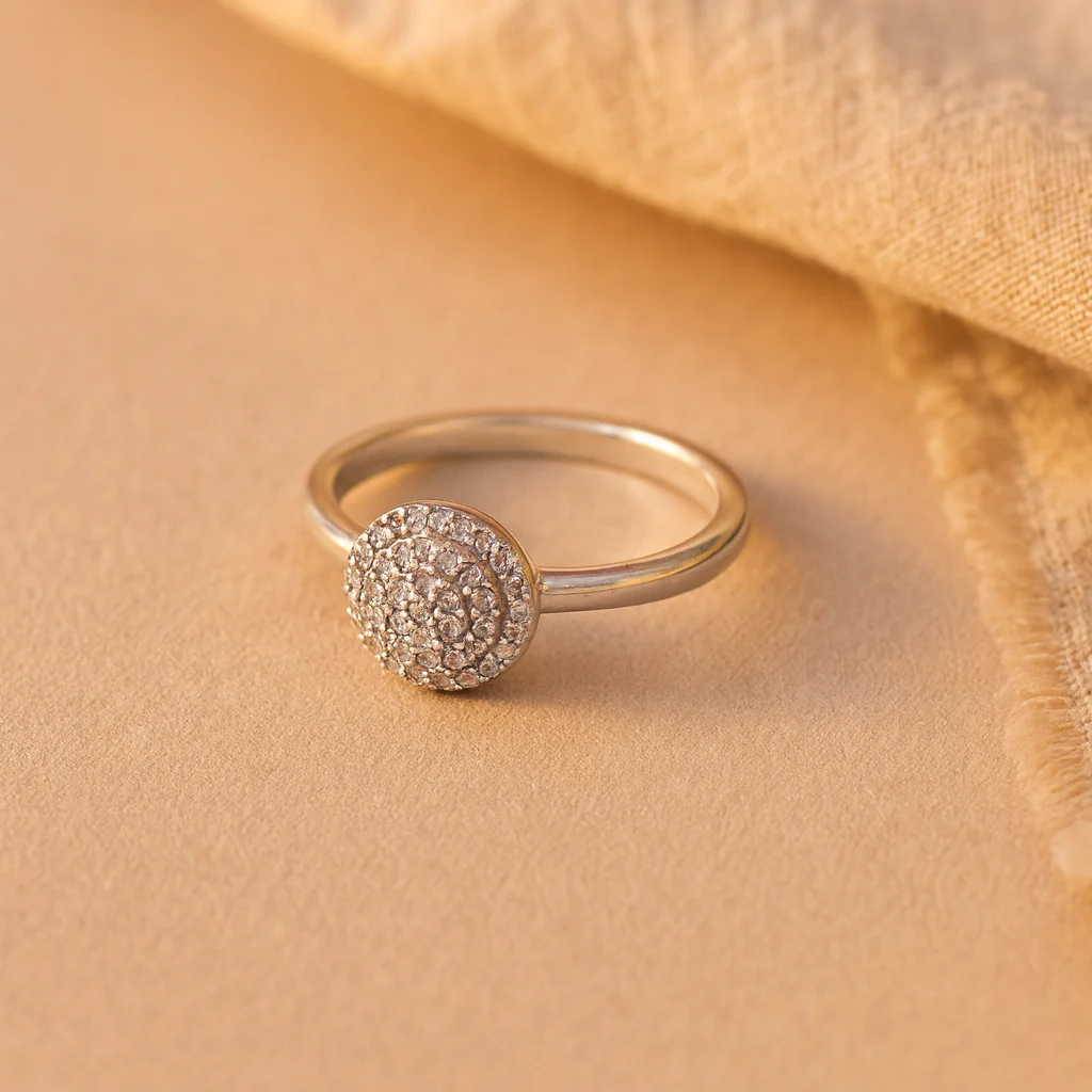 Diamond Circle Ring - Image 3