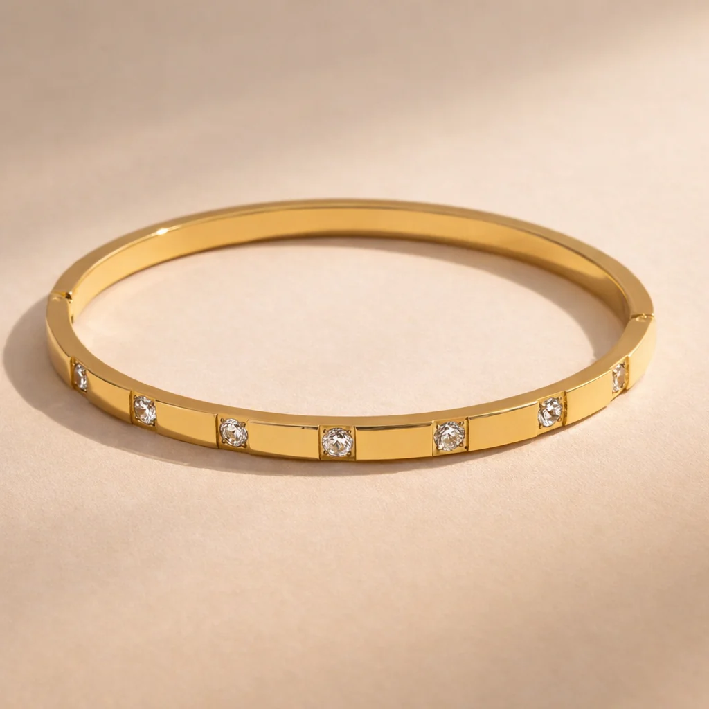 Diamond Line Bangle - Image 2