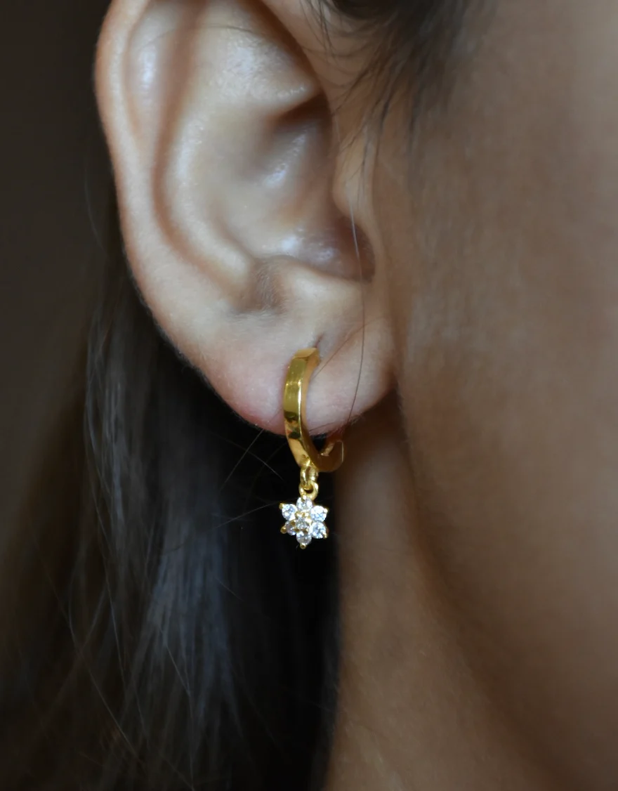 Diamond Micro Star Huggie - Image 6