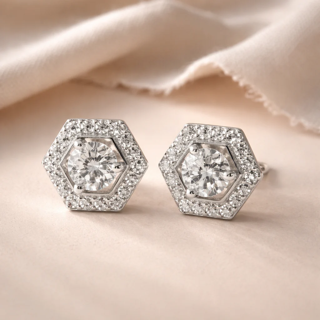 Diamond Octa Studs - Image 3