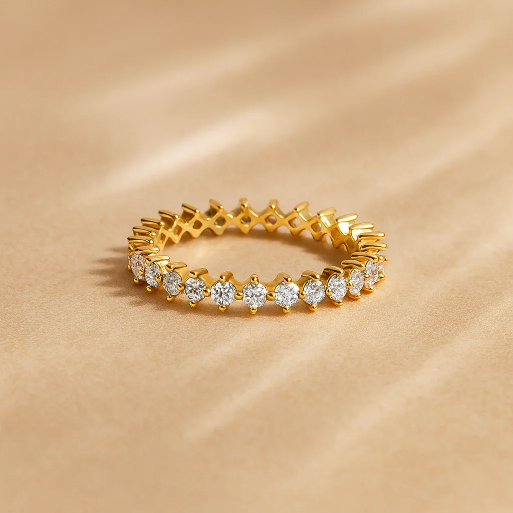 Diamond Prong Eternity Ring