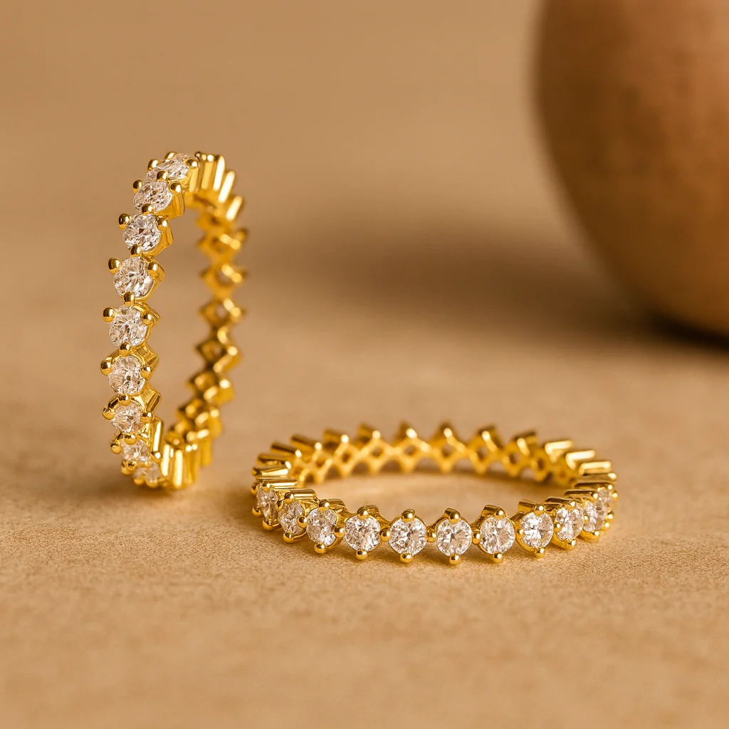 Diamond Prong Eternity Ring - Image 2