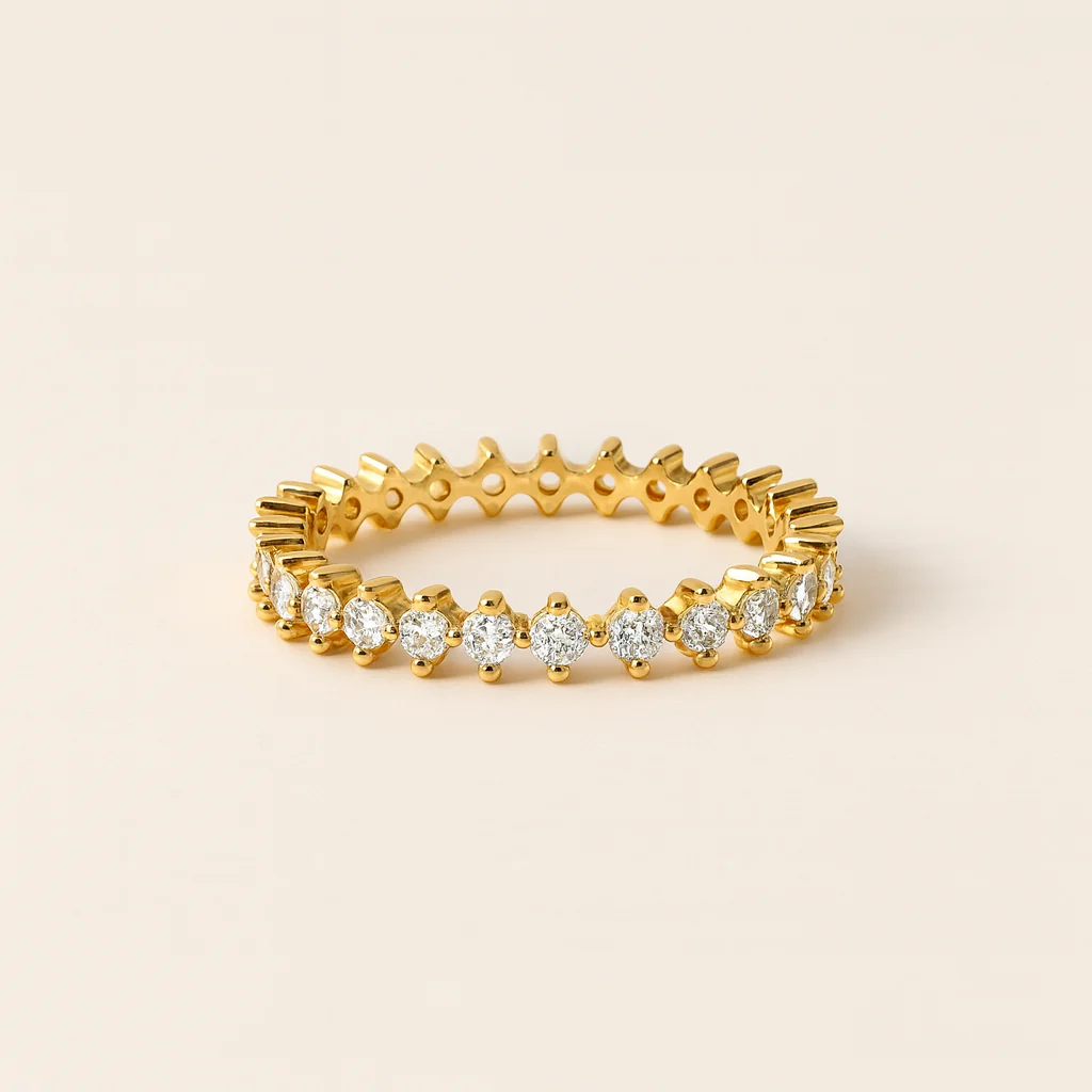 Diamond Prong Eternity Ring - Image 4