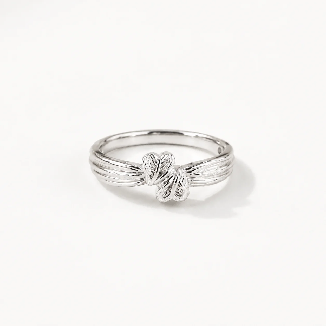 Double Heart Knot Ring - Image 2