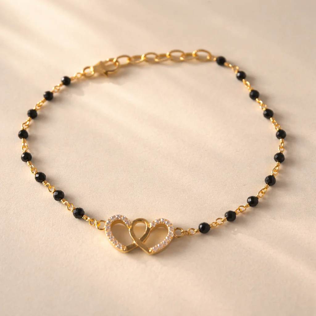 Double Heart Hand Mangalsutra - Image 2